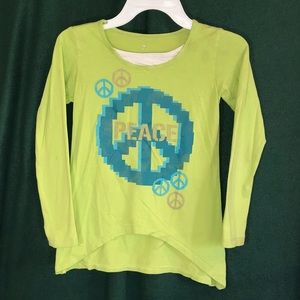 Girls fashion long sleeved shirt